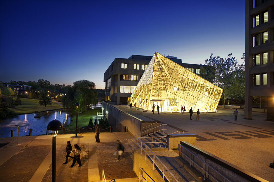 atrium at night